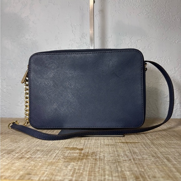 Michael Kors Blue and Tan Crossbody Bag - Picture 2 of 7